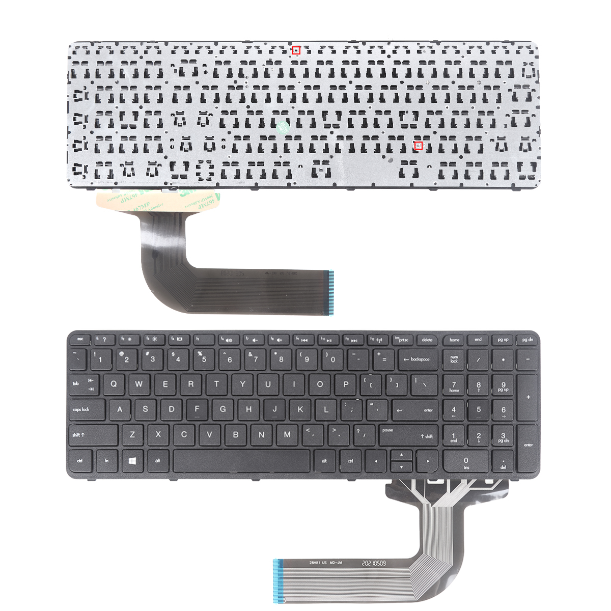 Picture of New Replacement Laptop Keyboard For HP Pavilion 17-e BLACK FRAME BLACK(Win8) US Layout